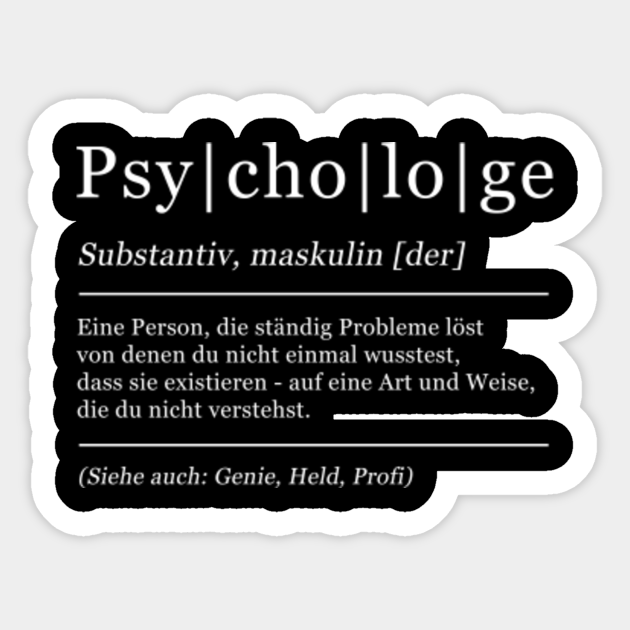 Psychologist Funny Meaning Humor Therapist - Psychology - Sticker | TeePublic Psychologist Funny Meaning Humor Therapist - Psychology - Sticker | TeePublic
