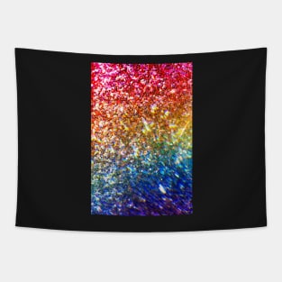 Rainbow glitter with prism effect Tapestry