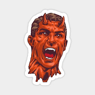 devils head scream Magnet