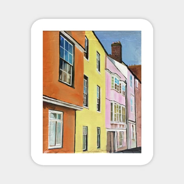 Oxford, Pastel Coloured Houses Magnet by golan22may