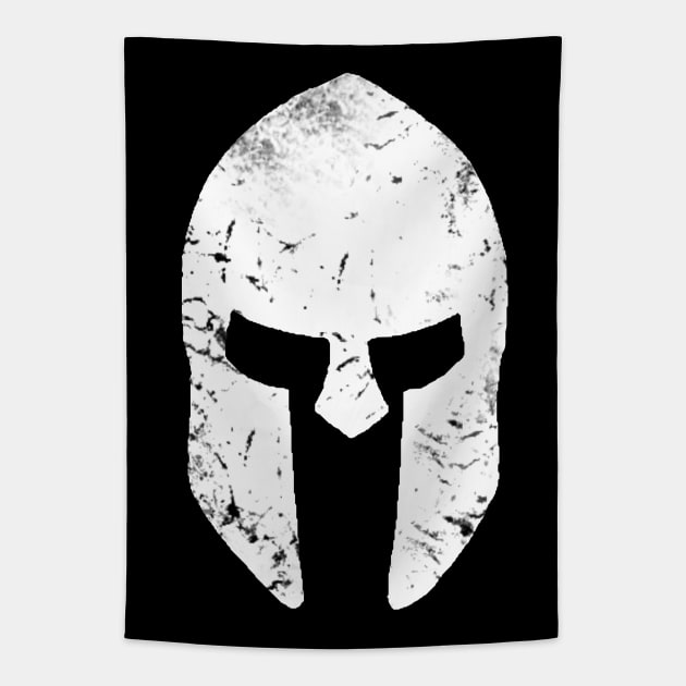 Spartan Helmet Tapestry by Scar