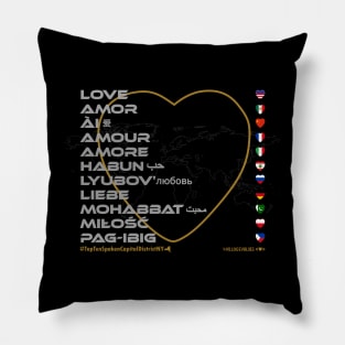 LOVE: Say ¿Qué? Top Ten Spoken (Capital District NY) Pillow