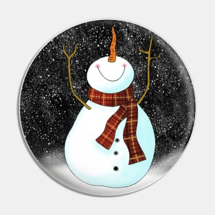 Christmas Snowman Pin