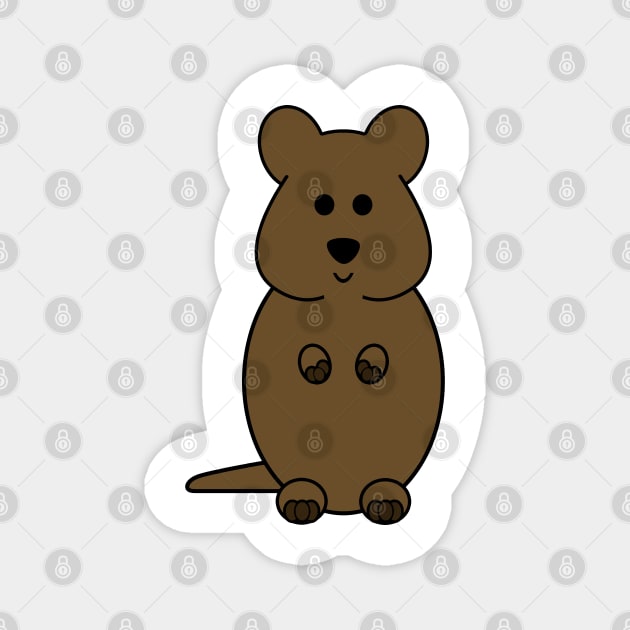 Cute Quokka Magnet by LunaMay