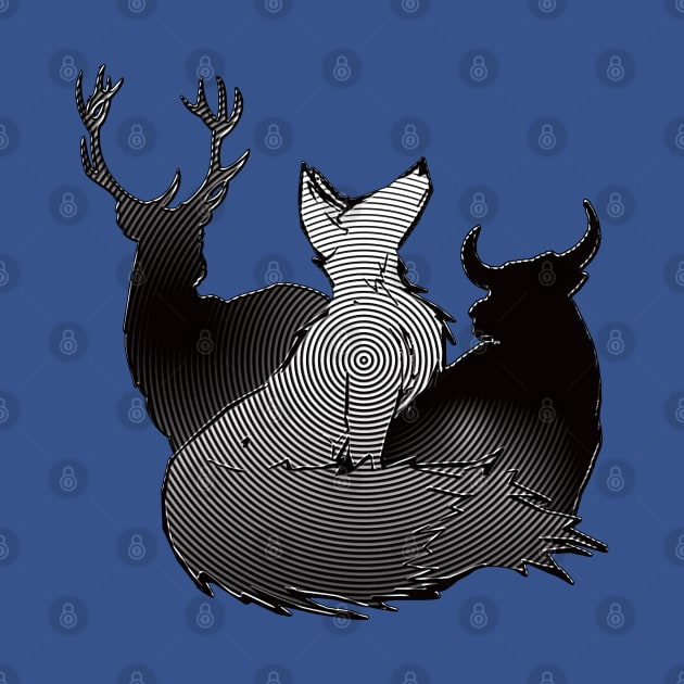 Mesmerizing Stag, Vixen, and Bull design by Vixen Games