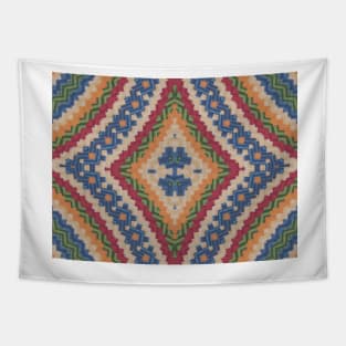 Multicolor ,Textured , Geometric , Pattern Tapestry