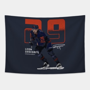 Leon Draisaitl Edmonton Outline Tapestry