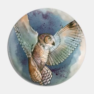 Flying Owl Pin