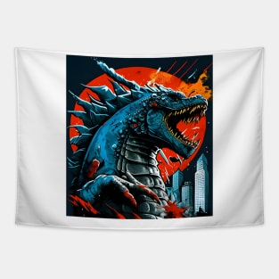 The Great Godzilla off Kanagawa - King Kaiju Tapestry