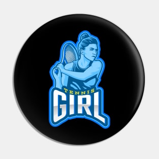 Tennis Girl Pin