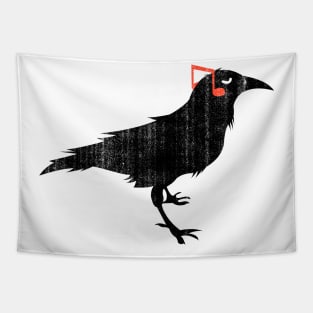 bird music vintage crow Tapestry