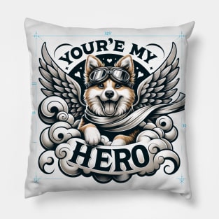 Hero Hound in Flight Pillow