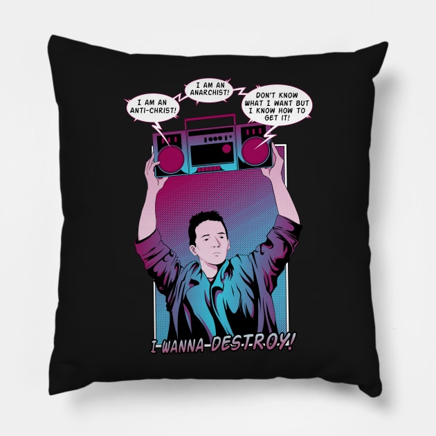 Say Anything... Anarchy! Pillow by willblackb4