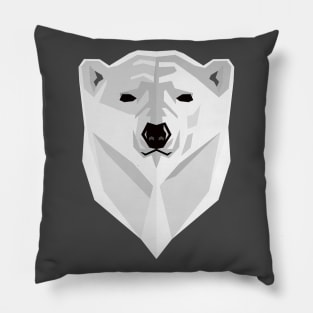 White Polar Bears, Wild Bears Pillow