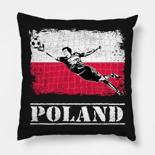 Poland Soccer Goalie Goal Keeper Shirt Pillow