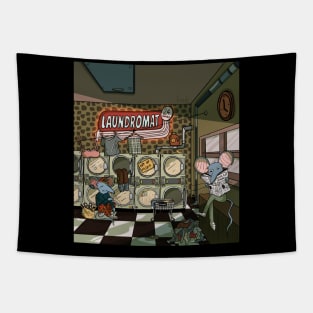 Laundromat Rats Tapestry