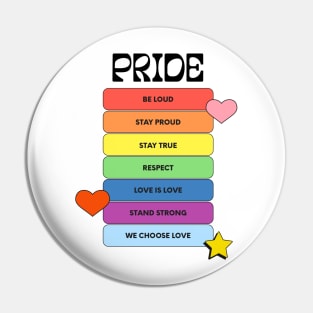 Pride Rainbow Bubbles Pin