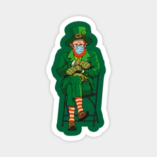 Leprechaun Bernie Sanders Mittens Meme St. Patricks Day Magnet