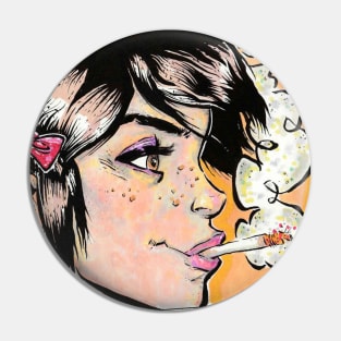 Space Girl Pin