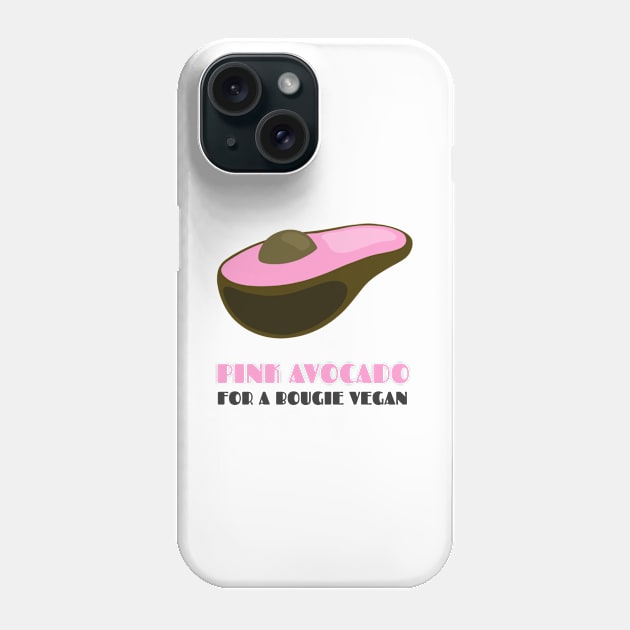 Pink Avocado: Bougie Vegan Phone Case by AllJust Tees