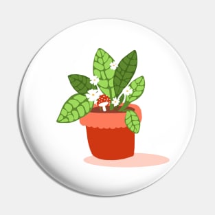 Flower pot illustration Pin