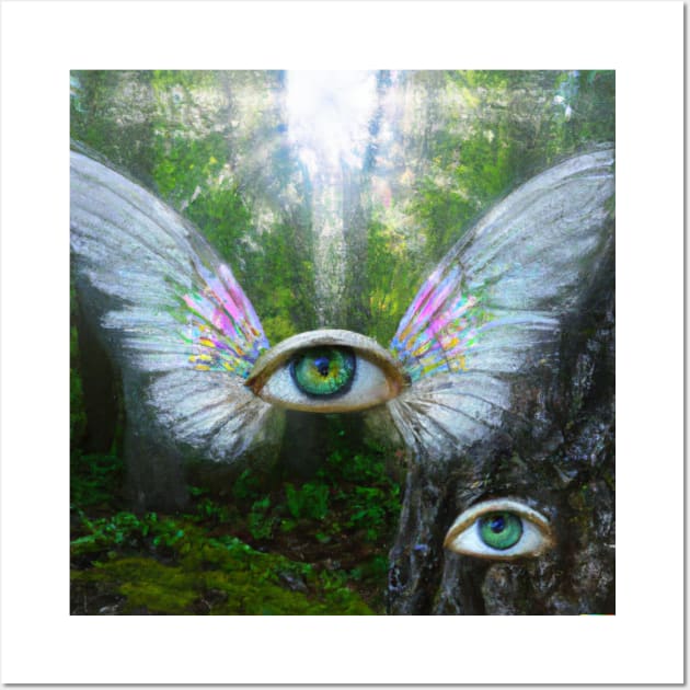 weirdcore eyes and wings | Art Board Print