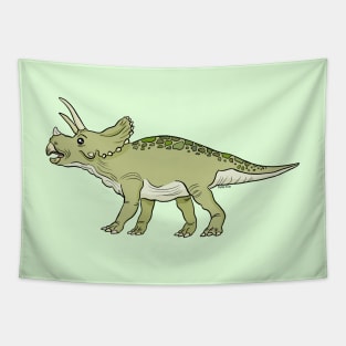 Green triceratops Tapestry