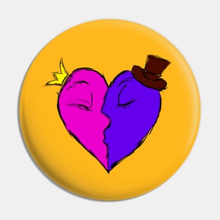 Colorful heart valentines day Pin