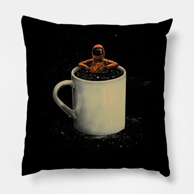 Space Coffee Pillow by nicebleed