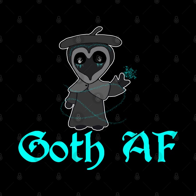 Goth AF Spooky Kawaii Creepy Cute by Wanderer Bat