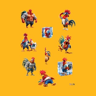 Multiple Cocks by focusln T-Shirt