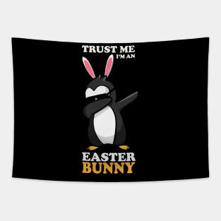 EASTER BUNNY DABBING - EASTER PENGUIN Tapestry