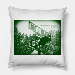 Foothill Boulevard & Bixby Drive WHITE FORRESST, La Verne, CA by Mistah Wilson Pillow