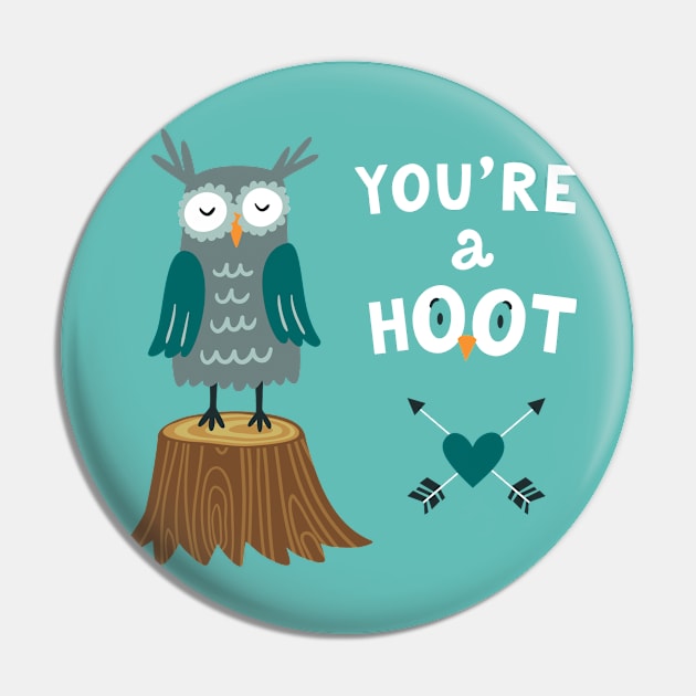 Valentine's Owl Pin by Clown