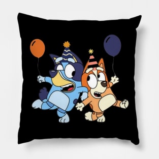 birthday bluey funny Pillow