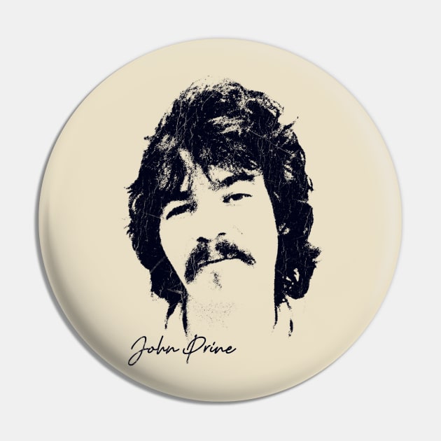 Retro 70s John Prine Pin by DudiDama.co