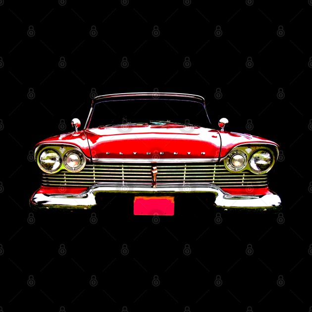 Plymouth Belvedere 1950s classic car red by soitwouldseem