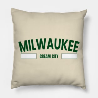 cream city milwaukee Pillow