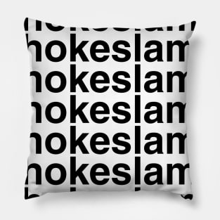 Chokeslam Helvetica List Pillow