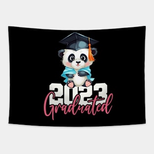 Panda Bear 2023 Graduate, Graduation Gift Custom Year Shirt For Him & Her Graduation, Graduation 2023, College Graduation, Grad School Shirt Tapestry