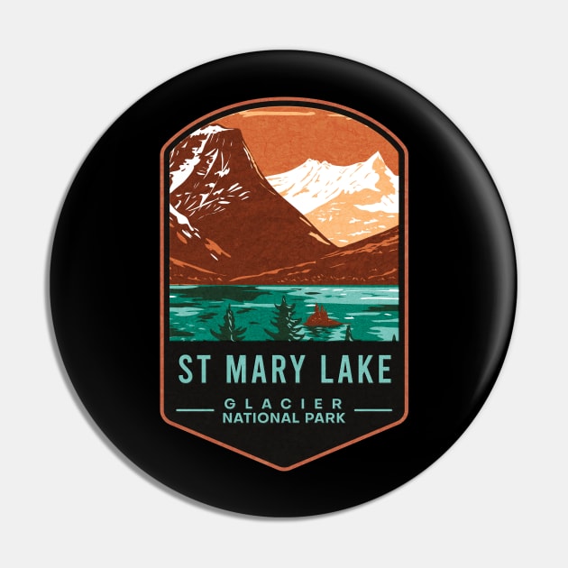 St Mary Lake Glacier National Park Pin by JordanHolmes