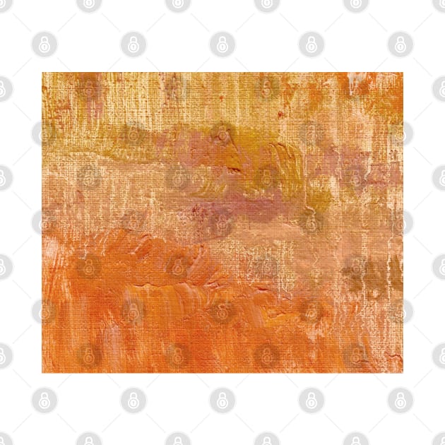 Abstract Oil Painting 10c9 Amber Mustard Clay by Go Abstract Art