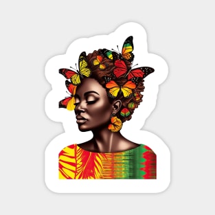 Juneteenth Black History Woman #4 Magnet