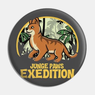 Jungle Paws Safari Quest,cute animals,adventure Pin