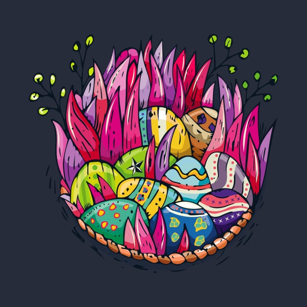 Happy Easter! Colorful Easter Egg Design by lolisfresh