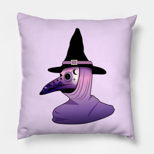 Aesthetic plague doctor l gothic Pillow