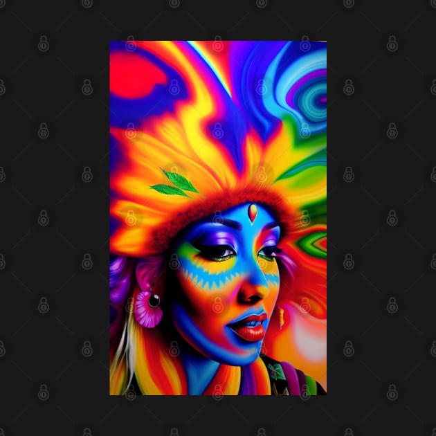 Freaking Cool Trippy Art Psychedelic Design Shrooms Visuals Visionary by ZiolaRosa