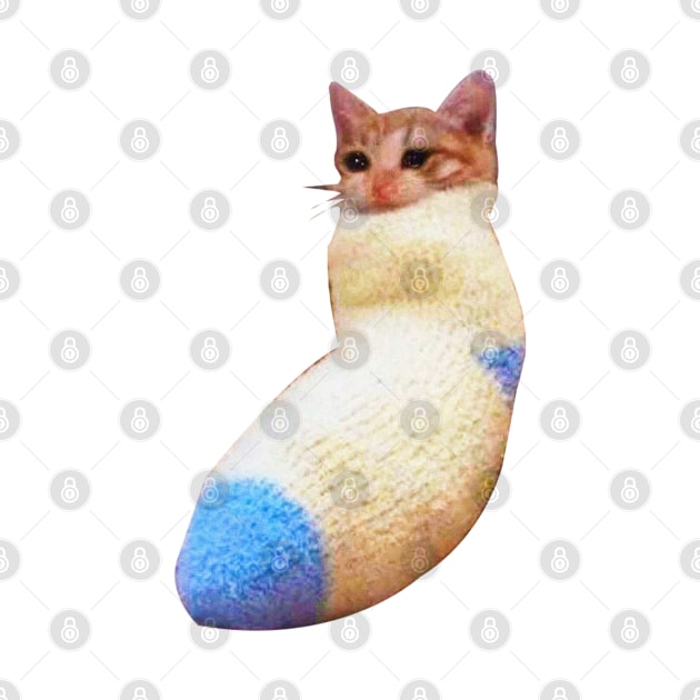 sadcat crying cat in sock meme by therustyart