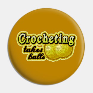 crocheting takes balls Pin