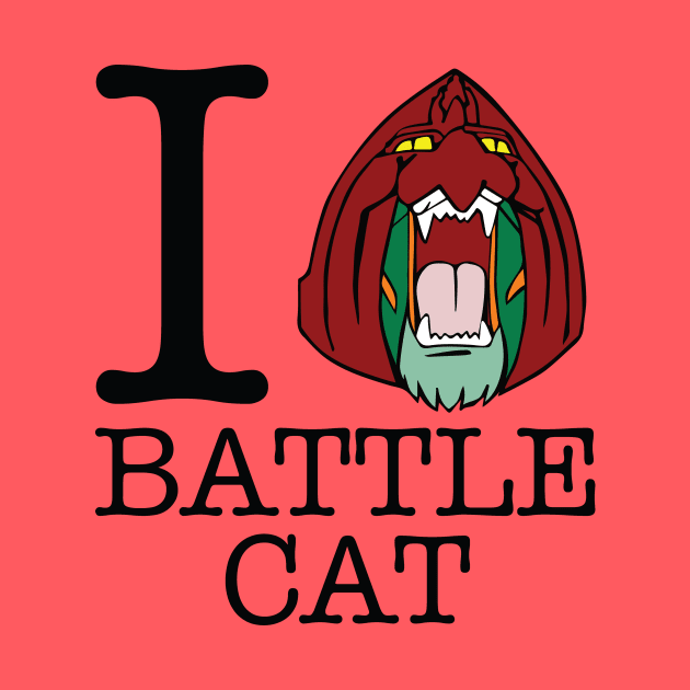 I Love Battle Cat Masters Of Universe by Rebus28